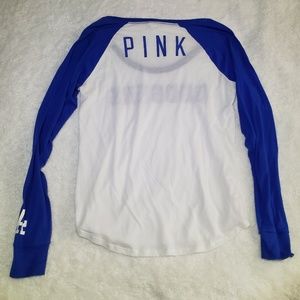 PINK Victoria's Secret Tops - VS PINK LA Dodgers Top PINK Victoria's Secret Tops - VS PINK LA Dodgers Top
